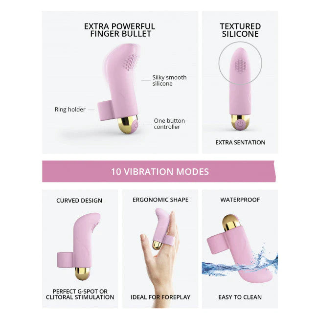 Love To Love Touch Me Pink Finger Vibrator