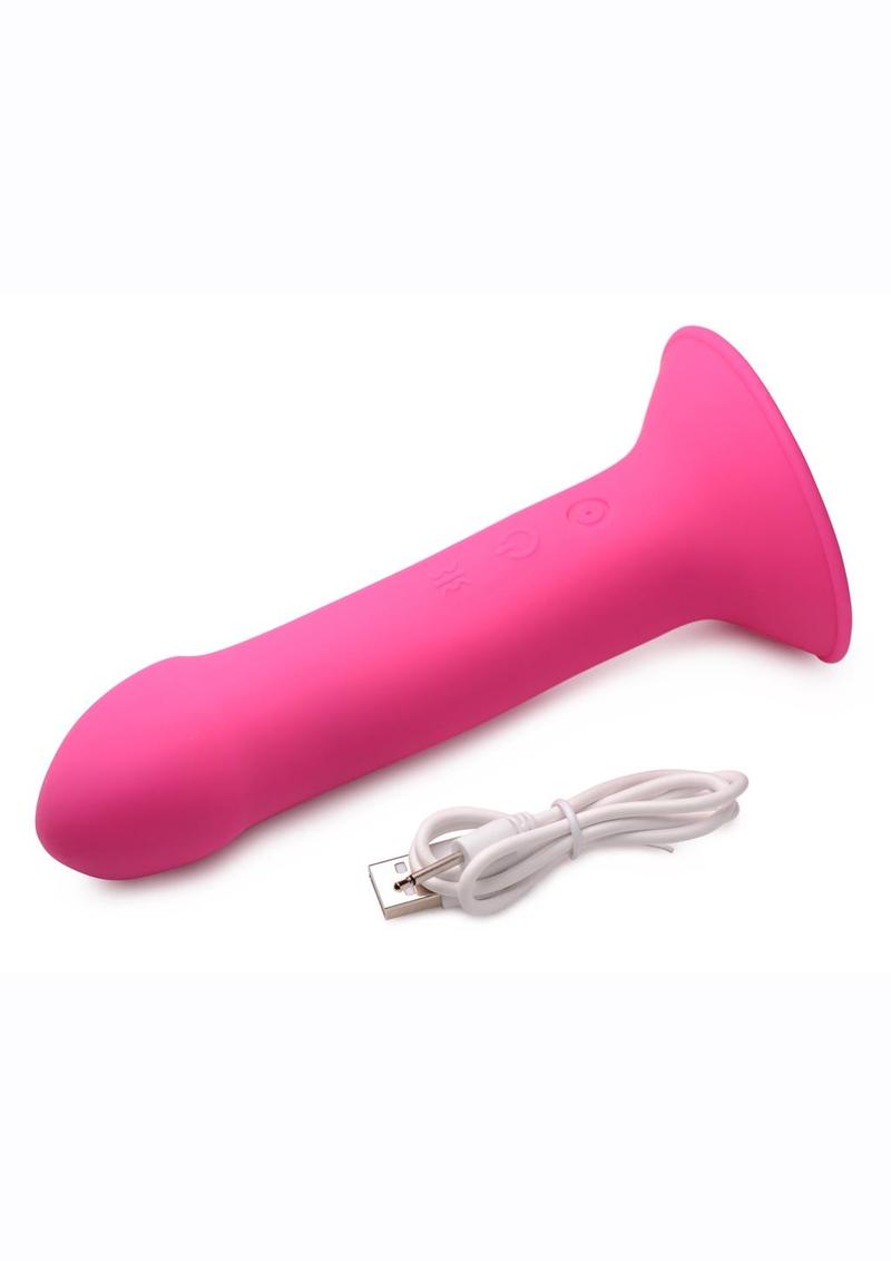 Squeeze It Vibe Phallic Dildo Pink