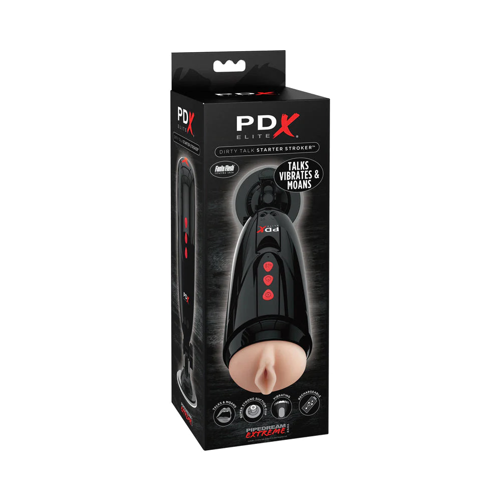 PDX ELITE Dirty Talk Starter Stroker