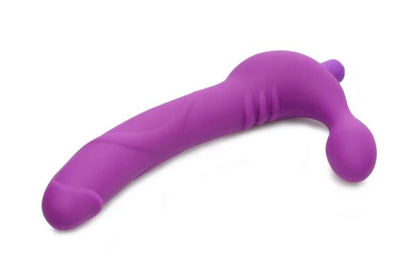 Royal Revolver Vibrating Strapless Silicone Strap On Dildo