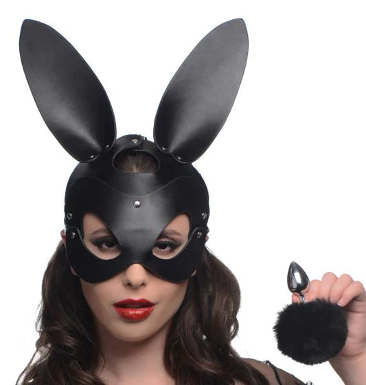 Tailz Bunny Tail Anal Plug And Mask Set